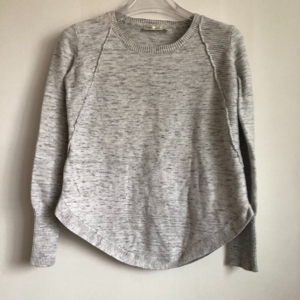 RD Style Crewneck Pullover Sweatshirt Heathered grey Ribbed textured Medium